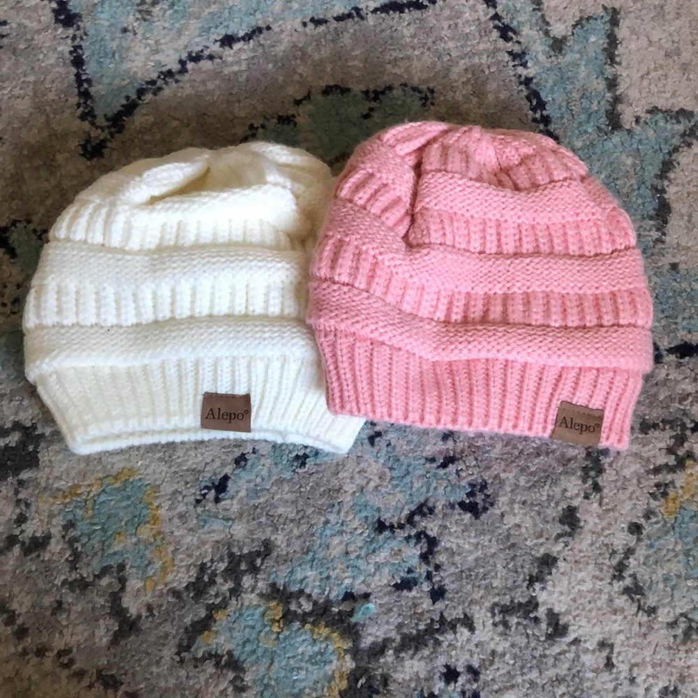 Alepo Fleece Lined Beanie Hat, Newborn Toddler Kids Winter Warm Knit Cap